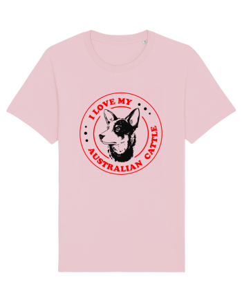 I Love My Australian Cattle Cotton Pink