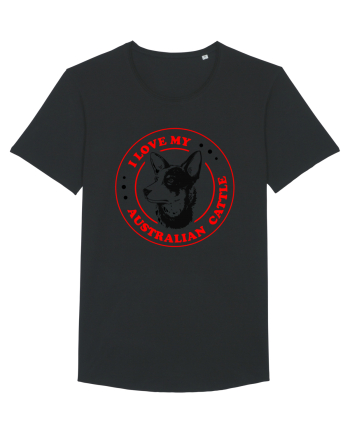 I Love My Australian Cattle Black
