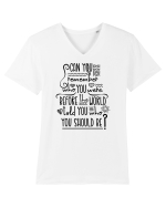 Fii cine vrei tu Tricou mânecă scurtă guler V Bărbat Presenter