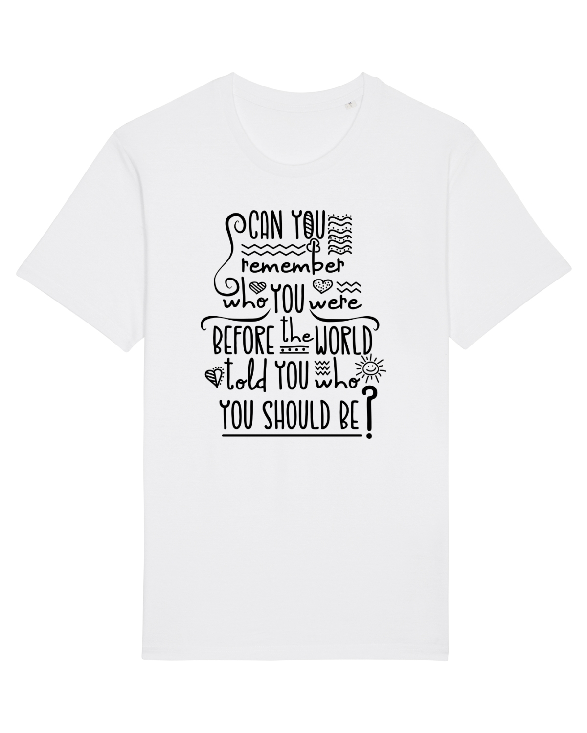 Tricou mânecă scurtă Unisex Rocker White