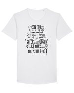 Fii cine vrei tu Tricou mânecă scurtă guler larg Bărbat Skater