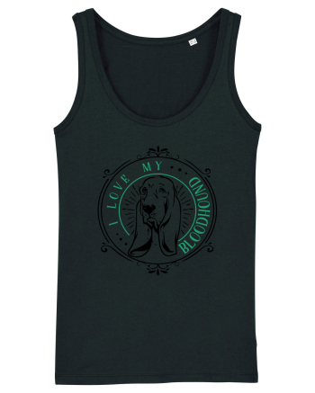 I Love My Bloodhound Black