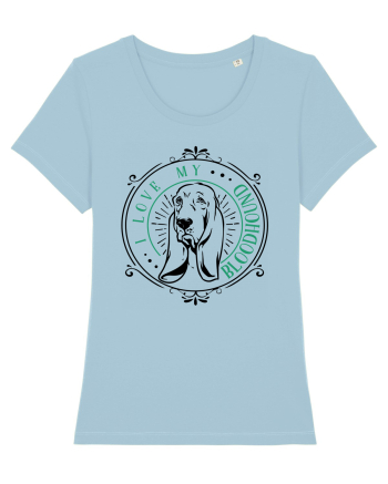 I Love My Bloodhound Sky Blue