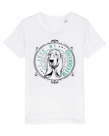 I Love My Bloodhound White