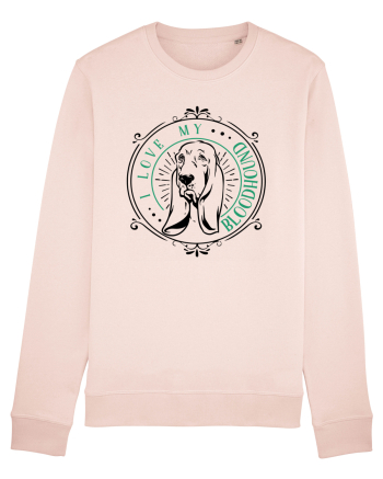 I Love My Bloodhound Candy Pink