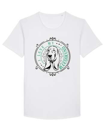 I Love My Bloodhound White