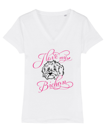 I Love My Bichon White