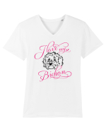 I Love My Bichon Tricou mânecă scurtă guler V Bărbat Presenter