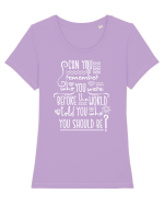 Fii cine vrei tu Tricou mânecă scurtă guler larg fitted Damă Expresser