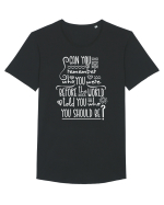 Fii cine vrei tu Tricou mânecă scurtă guler larg Bărbat Skater
