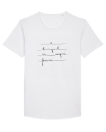 E timpul să respiri fericire Tricou mânecă scurtă guler larg Bărbat Skater