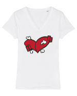 Red BONES X Wildheart Tricou mânecă scurtă guler V Damă Evoker