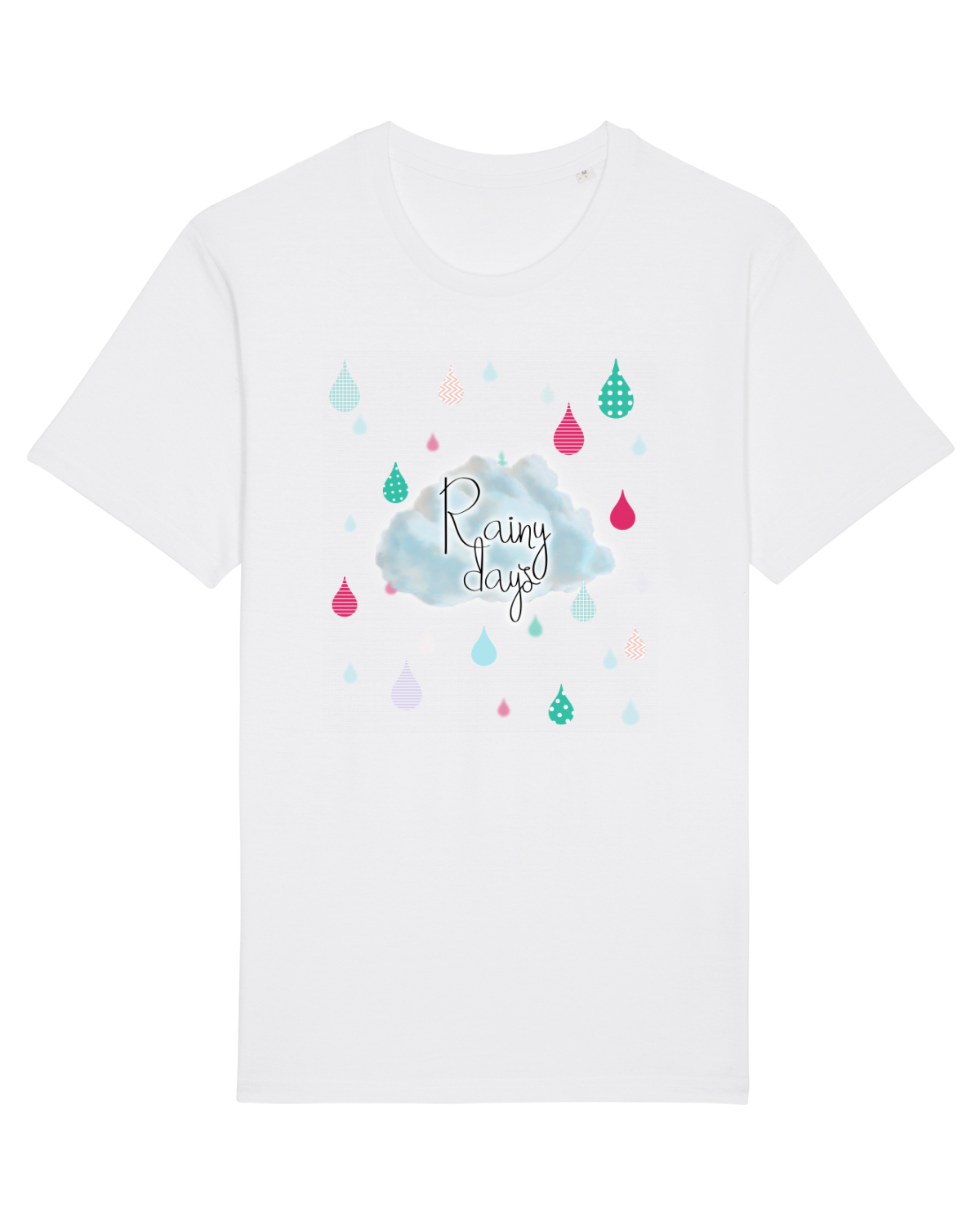 Tricou mânecă scurtă Unisex Rocker White