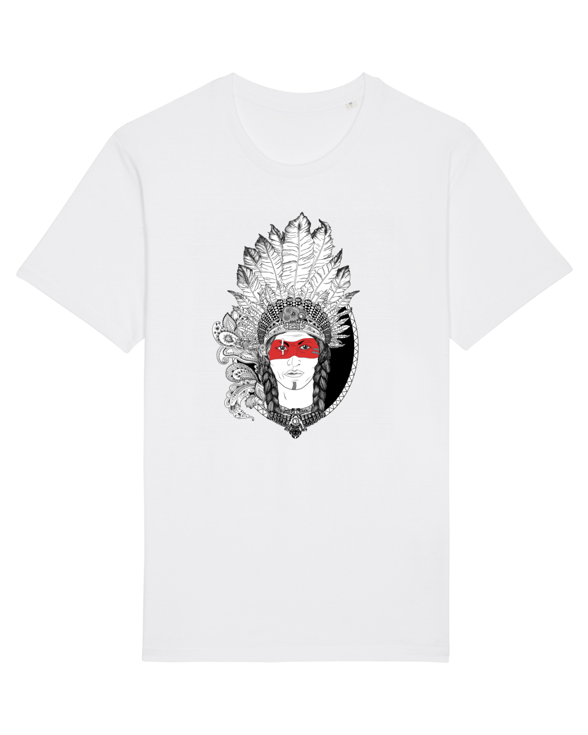 Tricou mânecă scurtă Unisex Rocker White