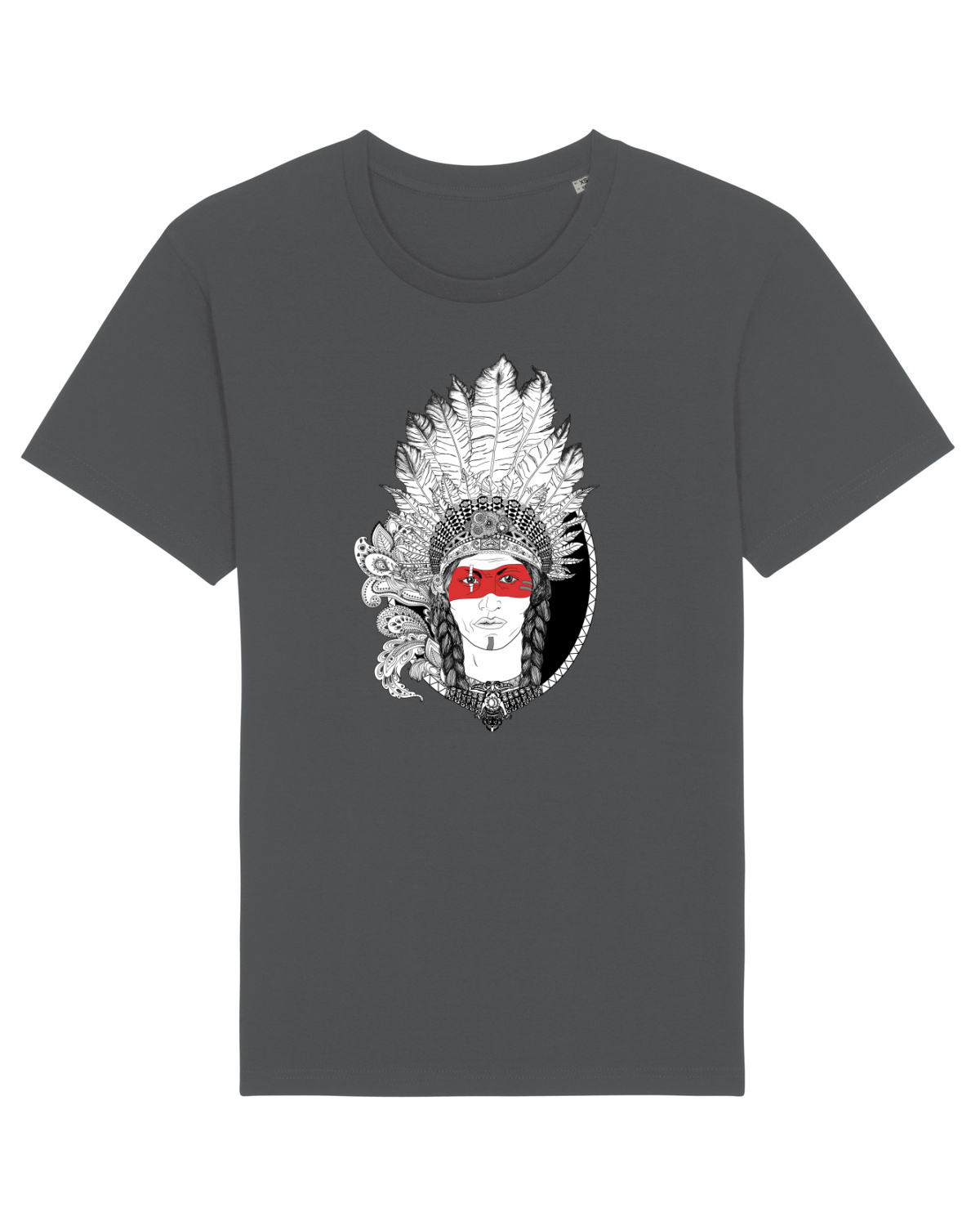 Tricou mânecă scurtă Unisex Rocker Anthracite