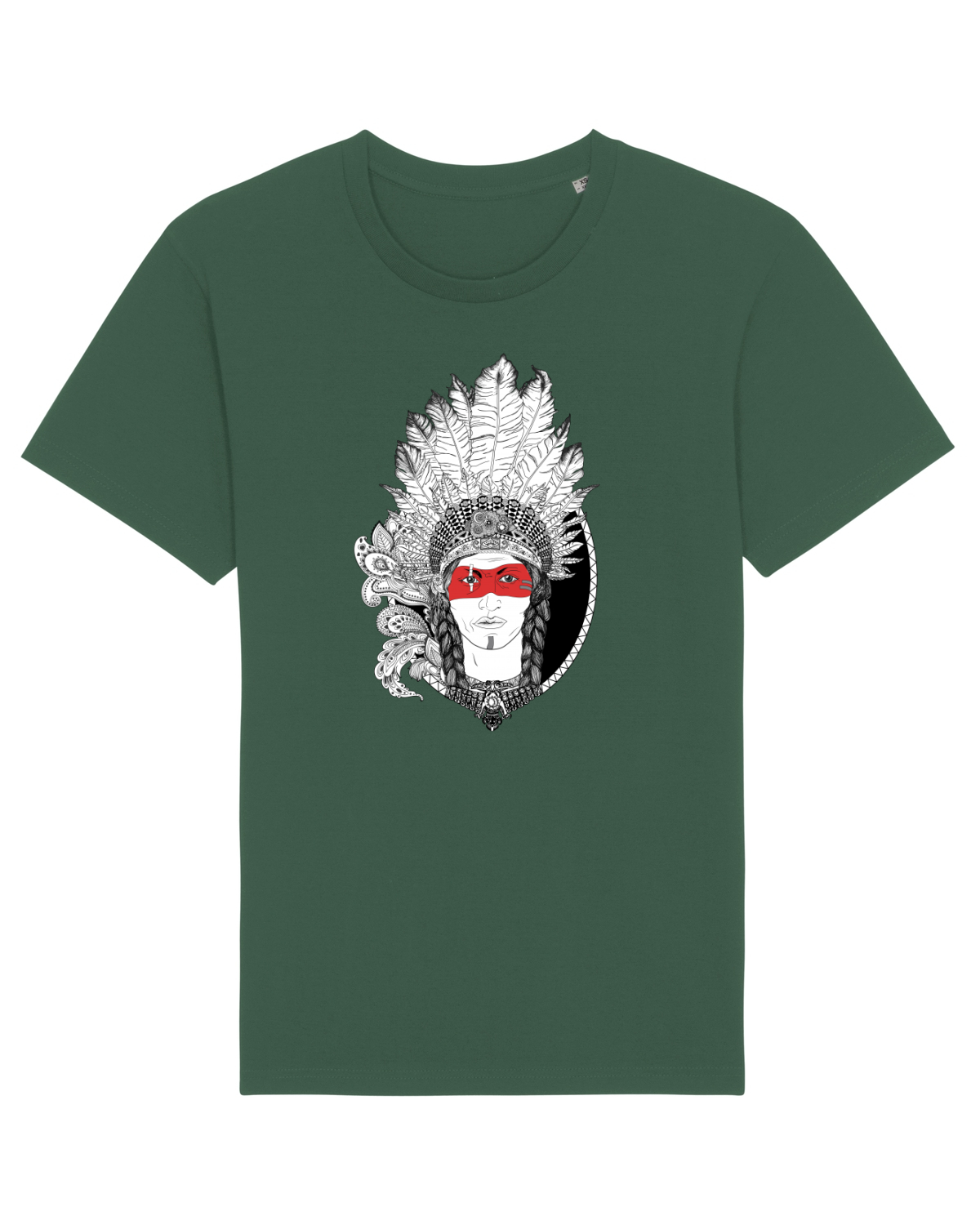 Tricou mânecă scurtă Unisex Rocker Bottle Green