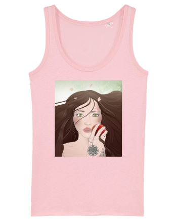 Girl with apple Cotton Pink