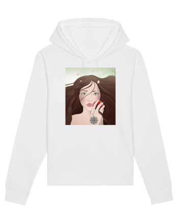 Girl with apple White
