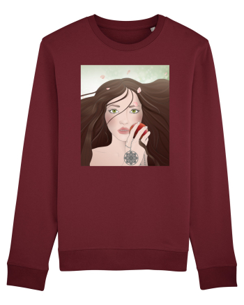 Girl with apple Burgundy
