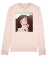 Girl with apple Bluză mânecă lungă Unisex Rise