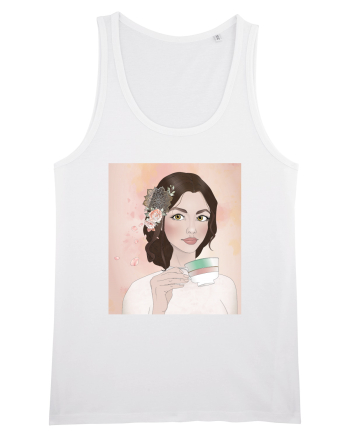 Girl at tea White
