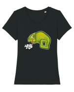 Chameleon quote Tricou mânecă scurtă guler larg fitted Damă Expresser