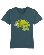 Chameleon bubble gum Tricou mânecă scurtă guler V Bărbat Presenter