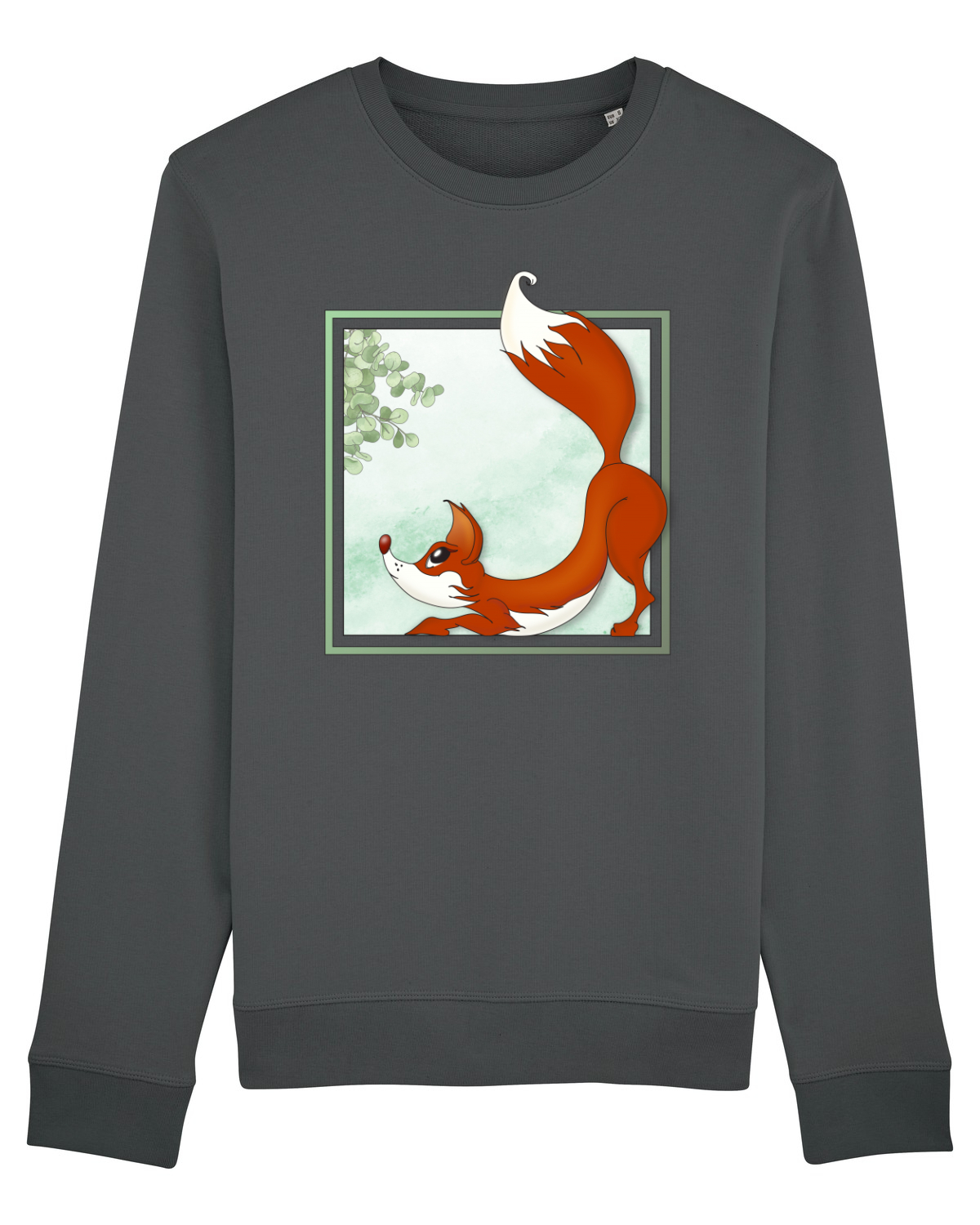 Bluză mânecă lungă Unisex Rise Anthracite