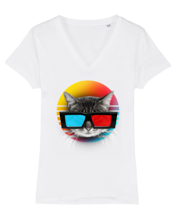 3D cat White