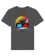 3D cat Tricou mânecă scurtă Unisex Rocker