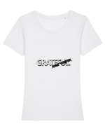 grateful Tricou mânecă scurtă guler larg fitted Damă Expresser