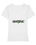 grateful Tricou mânecă scurtă guler larg fitted Damă Expresser