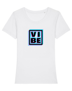 VIBE Tricou mânecă scurtă guler larg fitted Damă Expresser