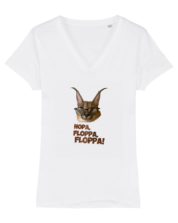 Big Floppa, hopa, hopa! White