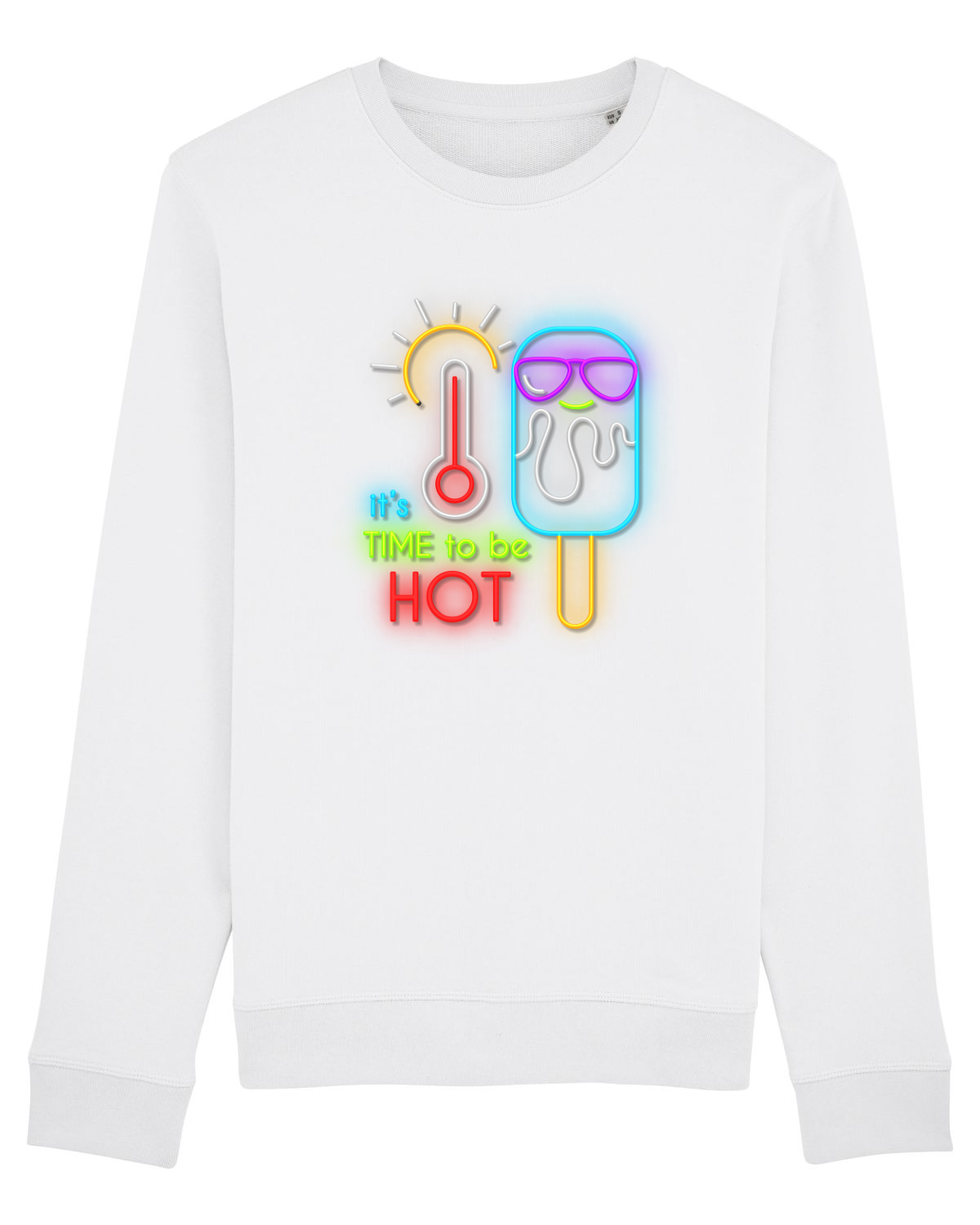 Bluză mânecă lungă Unisex Rise White