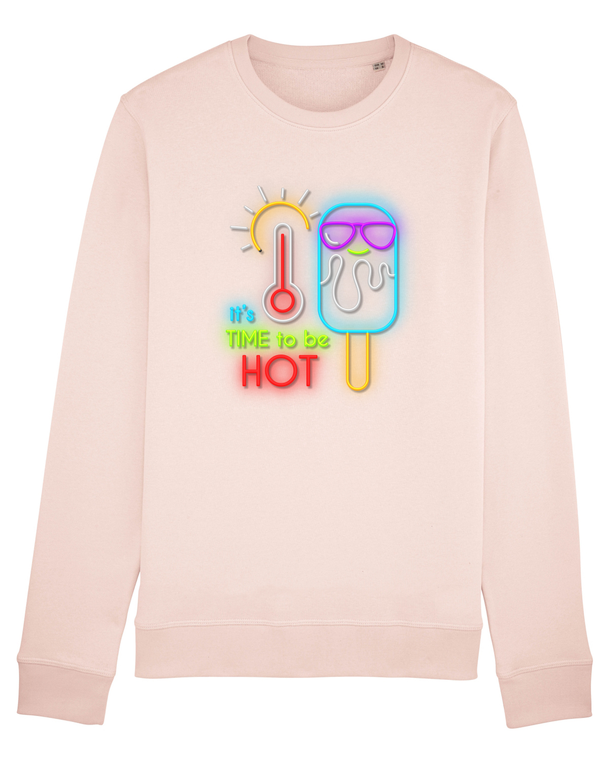 Bluză mânecă lungă Unisex Rise Candy Pink
