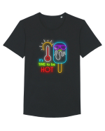 Timp de vară Tricou mânecă scurtă guler larg Bărbat Skater