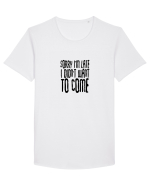 Sorry I'm late Tricou mânecă scurtă guler larg Bărbat Skater