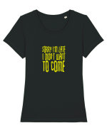 Sorry I'm late Tricou mânecă scurtă guler larg fitted Damă Expresser