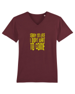 Sorry I'm late Tricou mânecă scurtă guler V Bărbat Presenter