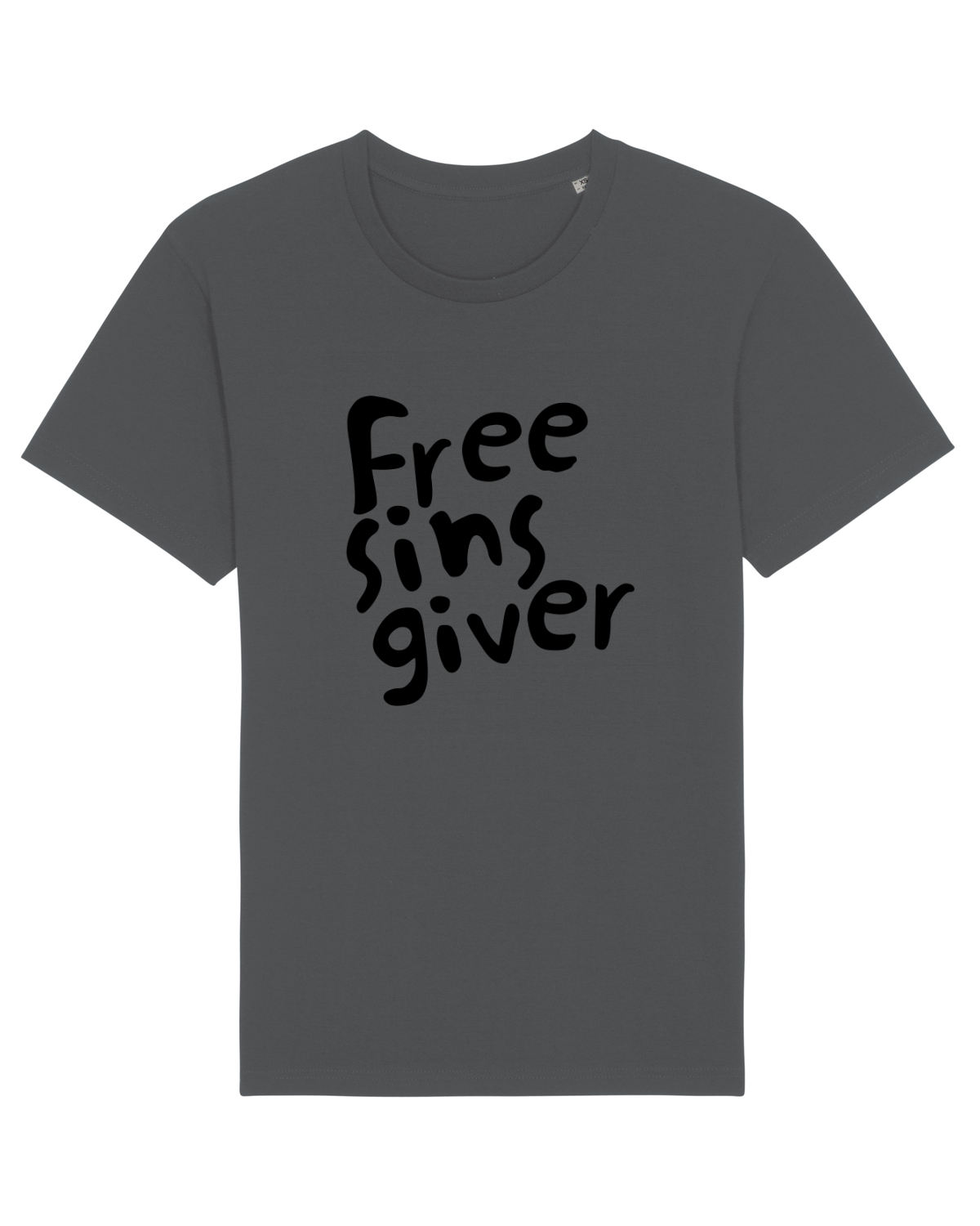 Tricou mânecă scurtă Unisex Rocker Anthracite