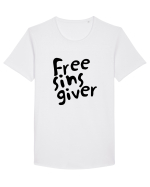 free sins giver Tricou mânecă scurtă guler larg Bărbat Skater