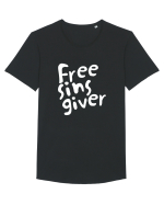 free sins giver Tricou mânecă scurtă guler larg Bărbat Skater