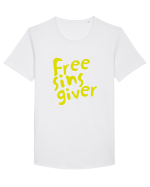 free sins giver Tricou mânecă scurtă guler larg Bărbat Skater
