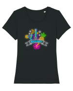 Petrece pe plajă Tricou mânecă scurtă guler larg fitted Damă Expresser