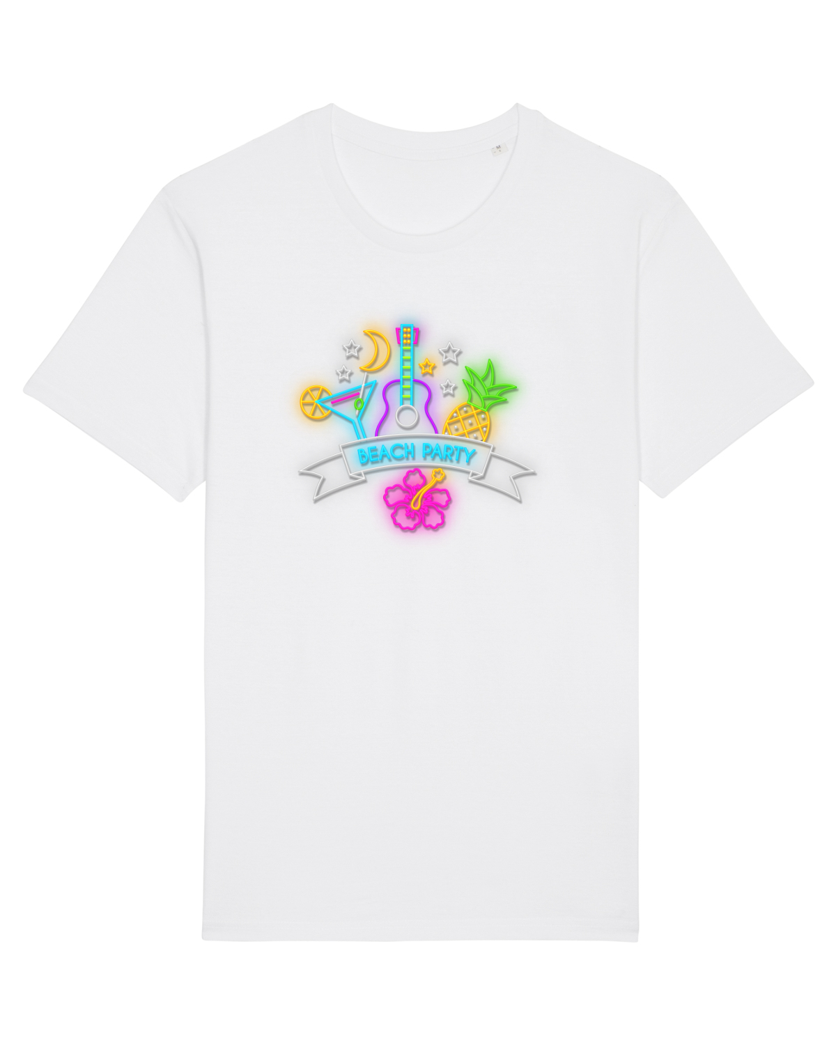 Tricou mânecă scurtă Unisex Rocker White