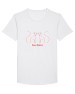 Siameze Portocaliu Tricou mânecă scurtă guler larg Bărbat Skater