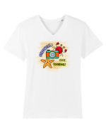 Păstrează amintirile verii Tricou mânecă scurtă guler V Bărbat Presenter