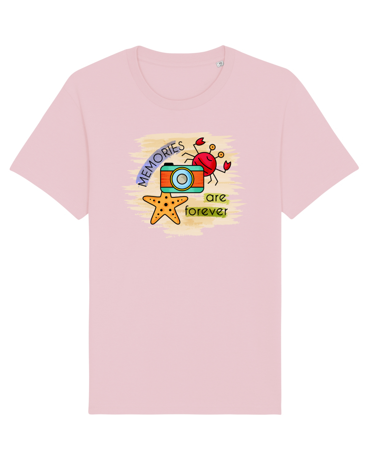 Tricou mânecă scurtă Unisex Rocker Cotton Pink