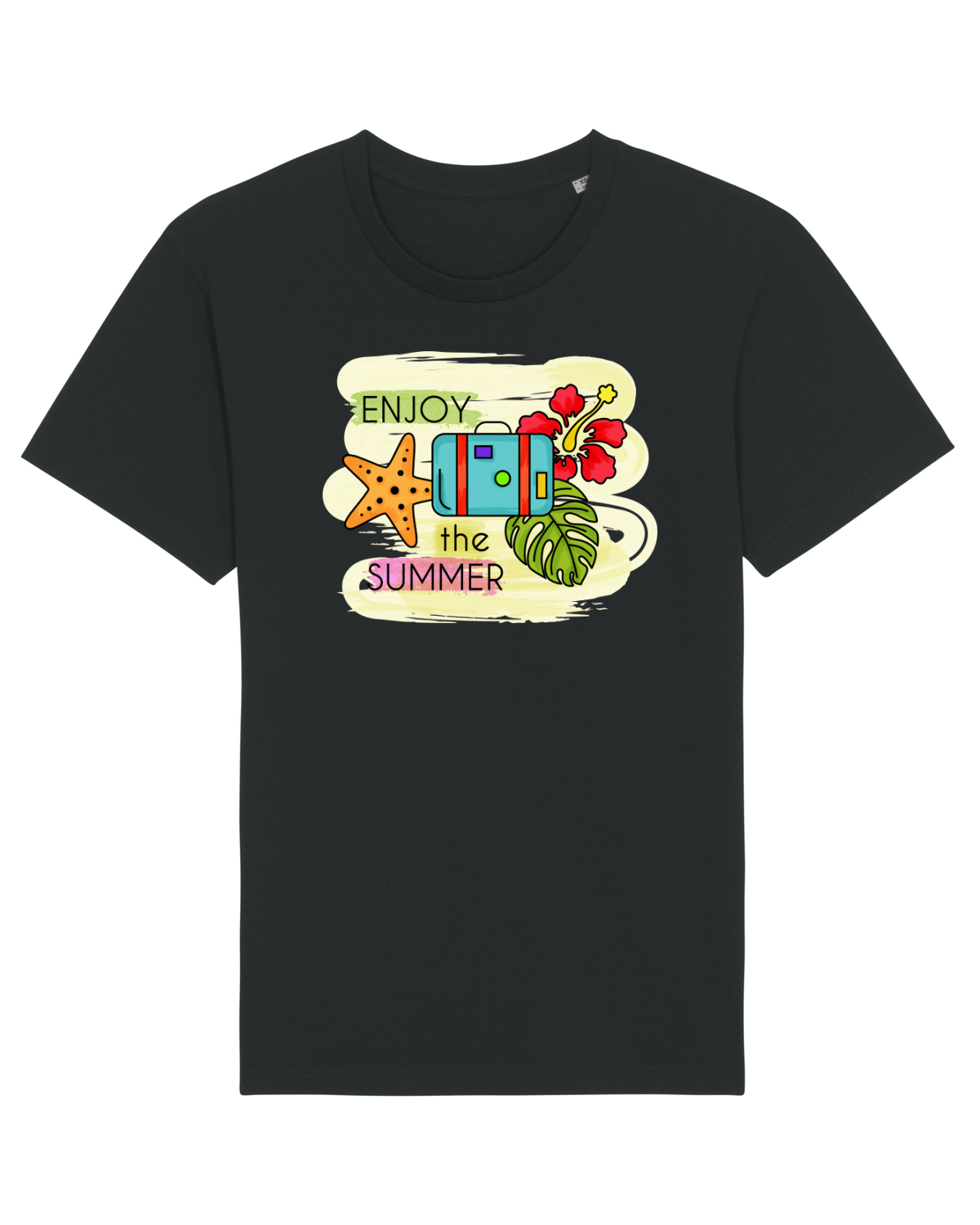 Tricou mânecă scurtă Unisex Rocker Black
